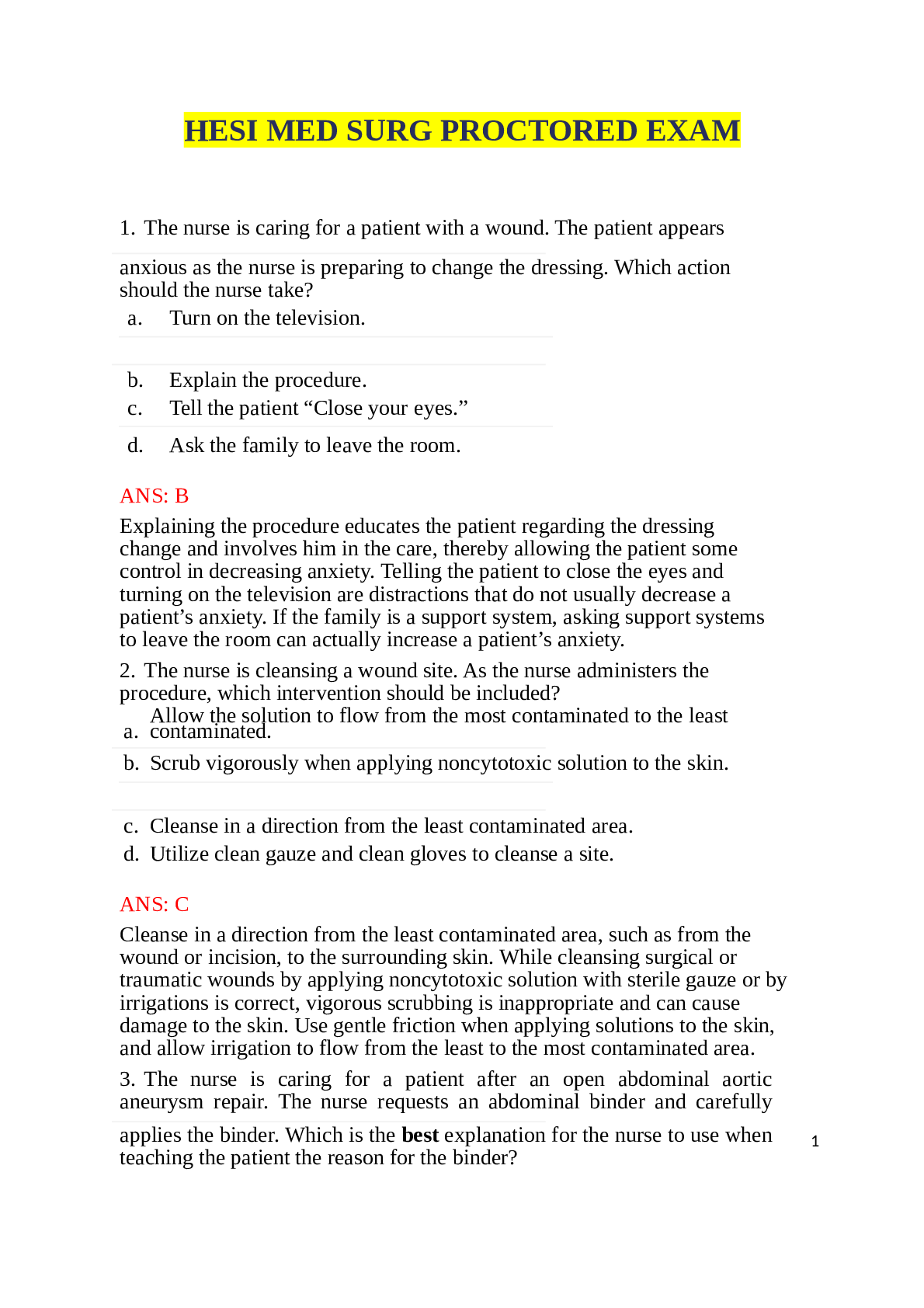 Preview image of HESI PN COMPREHENSIVE PREDICTOR EXAM document